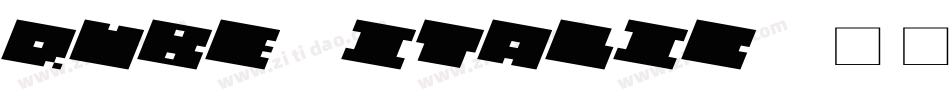 QUBE ITALIC字体转换